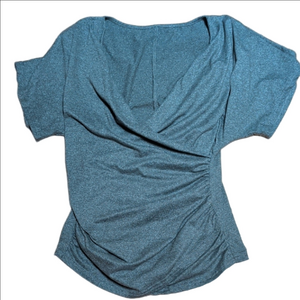 🌞BOGO🌞Women's Gray V neck Crossover Tee